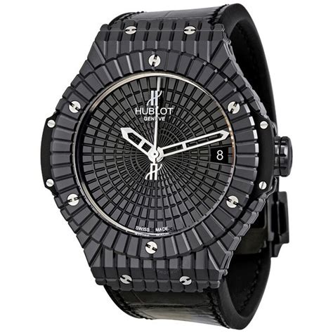 hublot black caviar watch